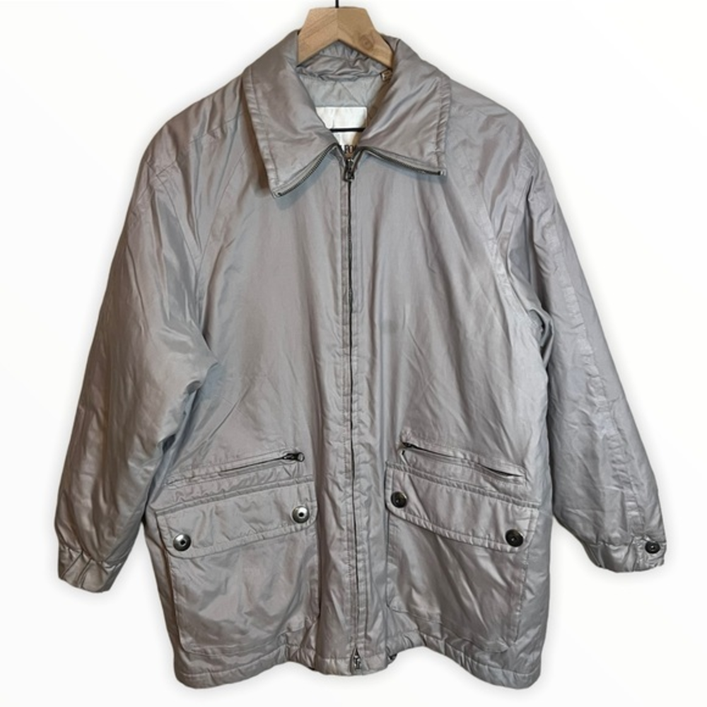 London Fog Tan Insulated Winter Coat Full Zip Woman’s Size Small